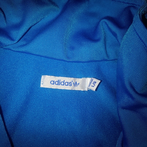 Blue adidas track jacket - Picture 3 of 3
